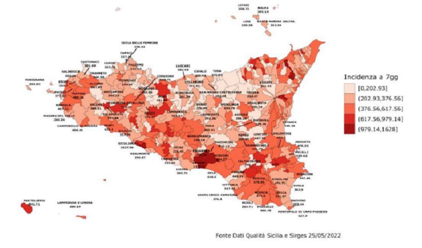 Covid, decremento dei contagi in Sicilia. Siracusa prima provincia per incidenza di nuovi positivi